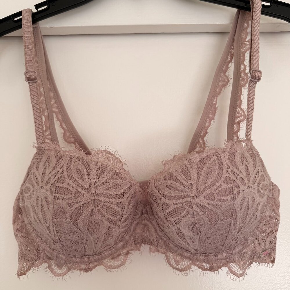 Victoria's Secret PINK Push Up Bra in dusty lilac / mauve